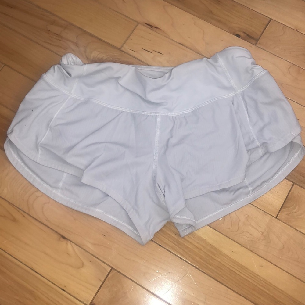 Lulu lemon Run Speed Up Shorts White